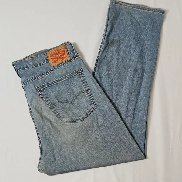 [BUNJANG] Levi's 541 Washed Denim Pants Banding Jeans with Damage, Size 36 / 리바이스 541 워싱 데님팬츠 밴딩 진 청바지 데미지 36
