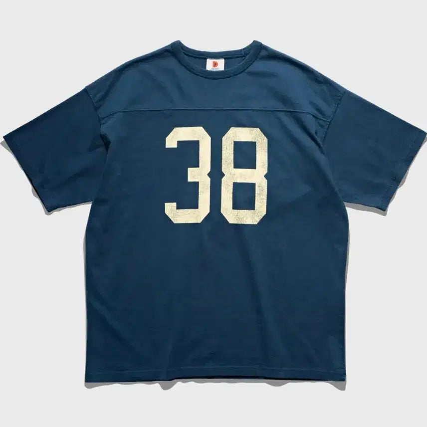 [BUNJANG] Duteero Number 38 Short Sleeve T-Shirt Navy / (새상품)듀테로 넘버 38 반팔 티셔츠 네이비