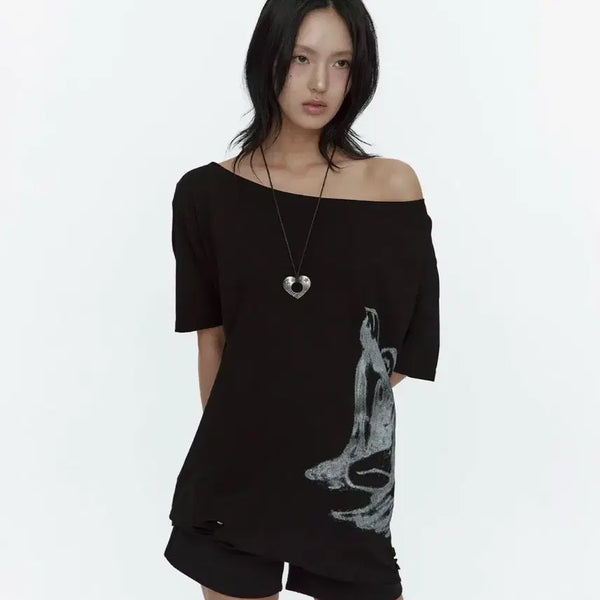 [BUNJANG] Roughneck Fallen Angel T-Shirt Black / 러프넥 Fallen Angel T-Shirt Black