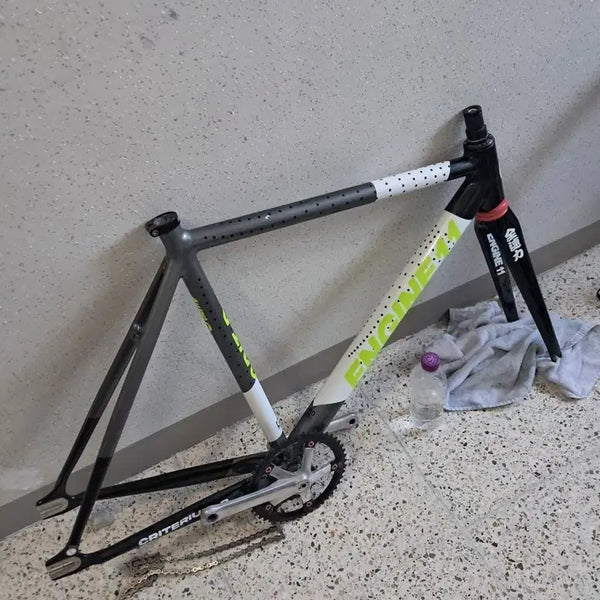 [BUNJANG] Engine11 CritD Full Bike Neon Charcoal / 엔진11 크릿디 반차 판/교