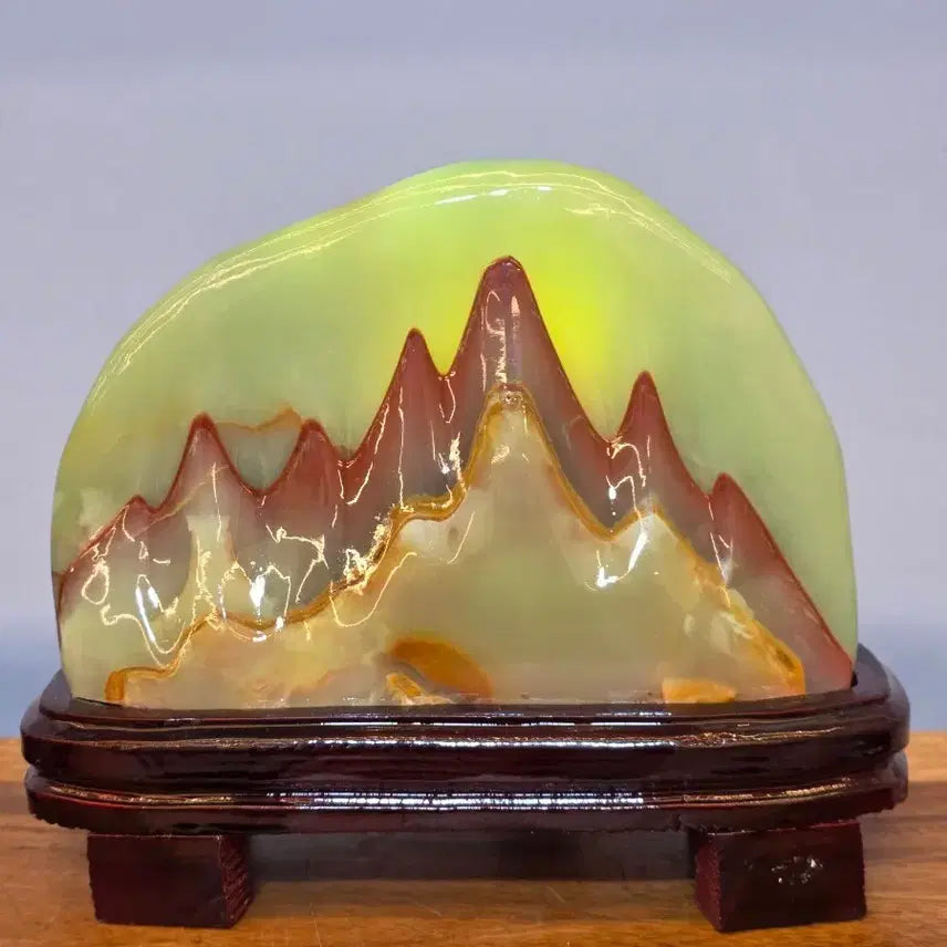 [BUNJANG] Sansugyeong Jade Stone Display / 26070205 산수경 옥 가공 수석 팝니다
