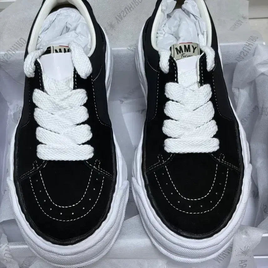 [BUNJANG] Maison Mihara Yasuhiro Eric Mix Material Low Top Sneakers Black EU41 / 미하라 야스히로 에릭 믹스 머티리얼 스니커즈 EU41사이즈 판매