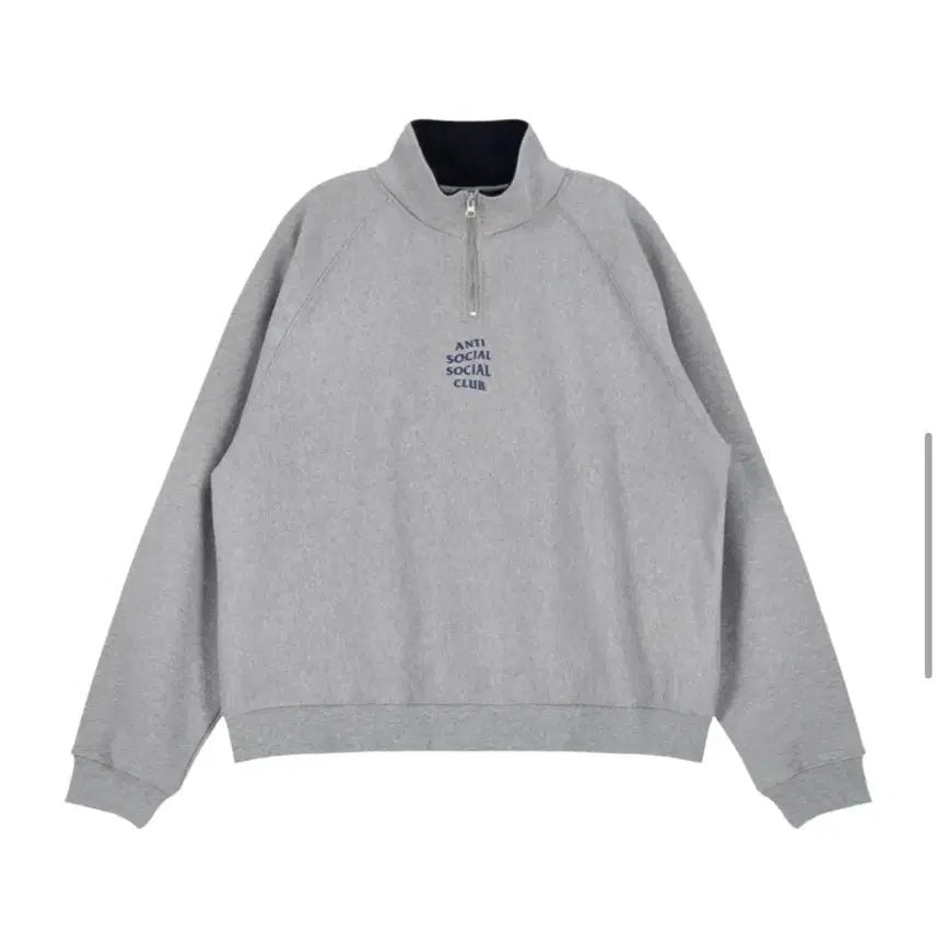[BUNJANG] Anti Social Social Club Half Zip Sweatshirt / 안티 소셜 소셜 클럽 하프 집업 스웻
