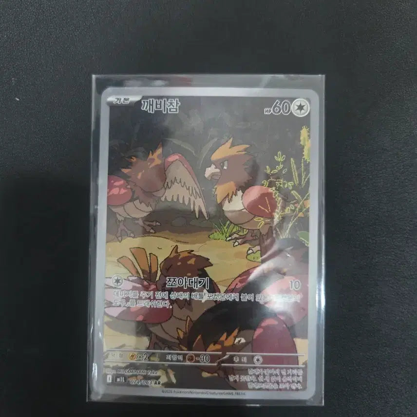 [BUNJANG] Pokemon Card Fletchling TR 074/063 AR / 포켓몬카드 깨비참 TR 074/063 AR