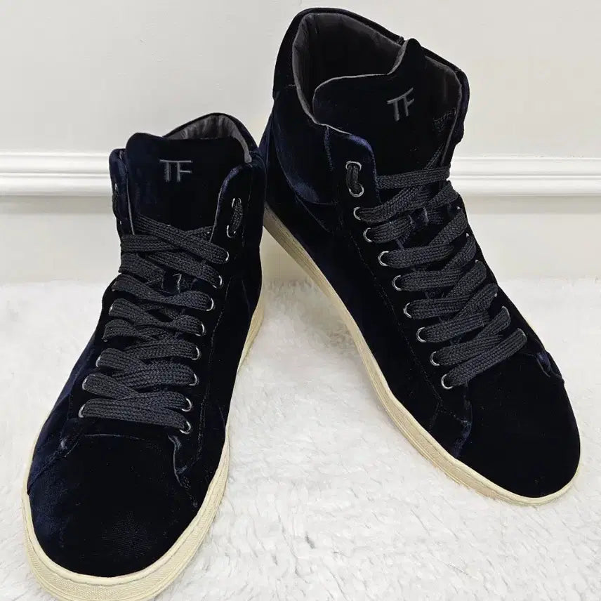 [BUNJANG] Tom Ford Velour High-Top Sneakers / 톰포드 벨로아 하이탑