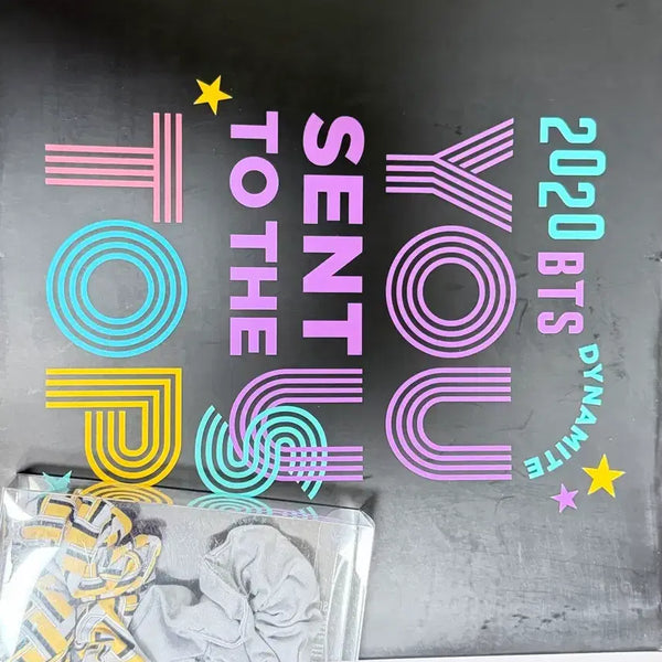 [BUNJANG] BTS Dynamite Commemorative Towel Set & Idol Scrunchie Set / 방탄소년단 BTS 다마 다이너마이트 기념 타월 타올 세트, 아이돌 스크런