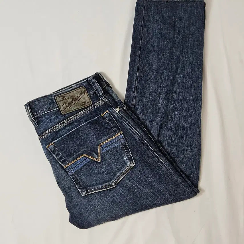 [BUNJANG] Diesel Washed Leather Patch Denim Jeans Pants 30 / 디젤 DIESEL 소가죽패치 데님팬츠 워싱 진 청바지 30 백화점 정품