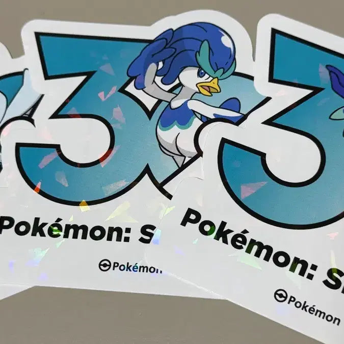 [BUNJANG] Pokemon 30th Anniversary Stickers - Kwak Kwak, Aak Kwak, Waini Bal / 포켓몬스터 30주년 기념 스티커 꾸왁스 아꾸왁 웨이니발