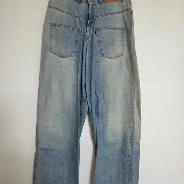 [BUNJANG] Projectgr Backward Coating Denim Pants Blue / 프로젝트gr 백워드 코팅 데님 팬츠 블루