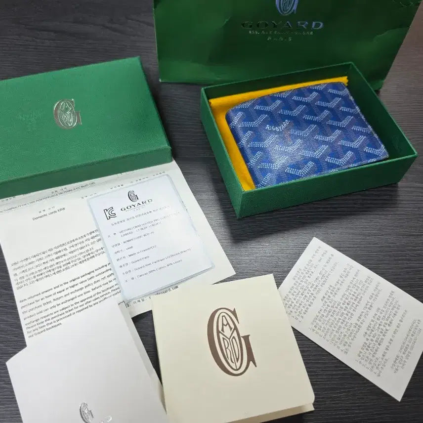 [BUNJANG] Goyard Victoire Wallet Blue / (정품_풀구성)고야드 빅투아르 반지갑 블루