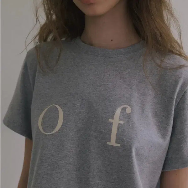 [BUNJANG] Overdue Flare Logo T-Shirt Grey / (새상품/택O) 오버듀플레어 of 로고 티셔츠 그레이