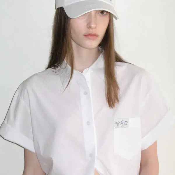 [BUNJANG] Sinoon Short Sleeve Shirt White / (새상품/택O) sinoon 시눈 반팔 셔츠 화이트