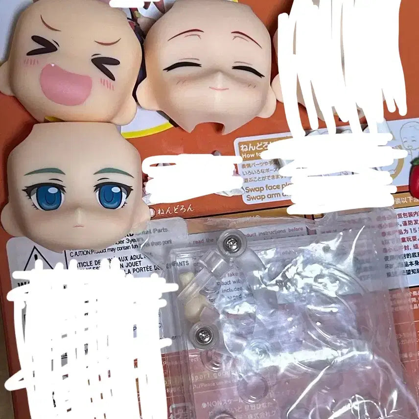 [BUNJANG] Nendoroid Parts Bundle Set (Head, Hair, Stand, Base) / 일괄)넨도로이드 파츠 얼굴 헤어 거치대 발판