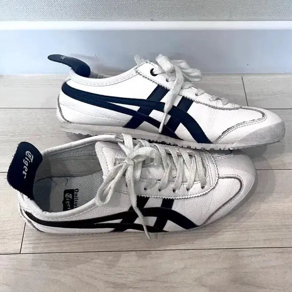 [BUNJANG] Onitsuka Tiger Mexico 66 White Black Sneakers (245) / 오니츠카타이거 멕시코66 화이트블랙 245