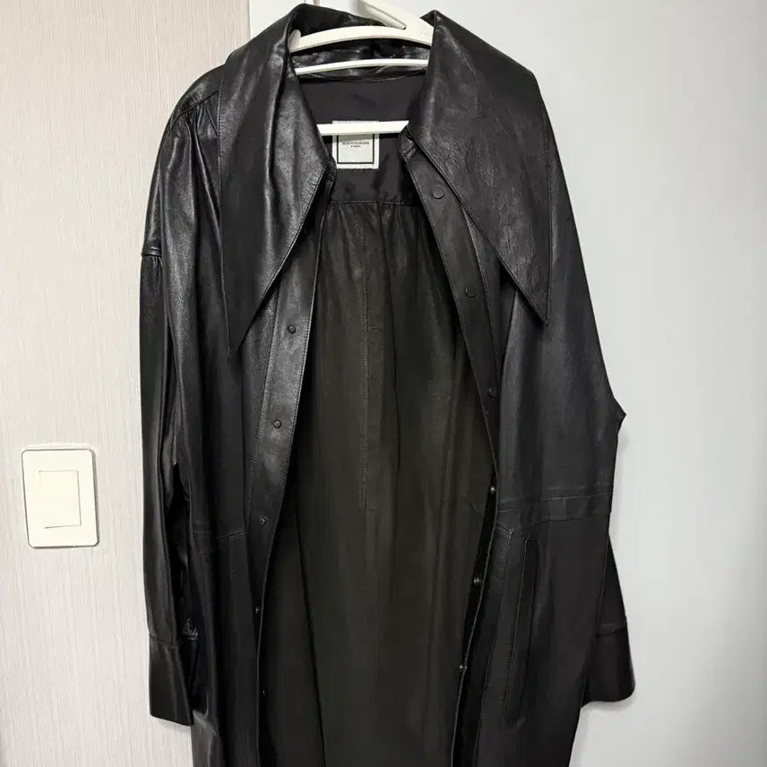 [BUNJANG] Wooyoungmi 2018 Lambskin Leather Shirt / 우영미 2018 램스킨 레더 셔츠 48 (실착 105) 상태 좋음