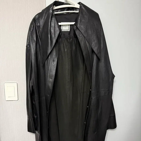 [BUNJANG] Wooyoungmi 2018 Lambskin Leather Shirt / 우영미 2018 램스킨 레더 셔츠 48 (실착 105) 상태 좋음