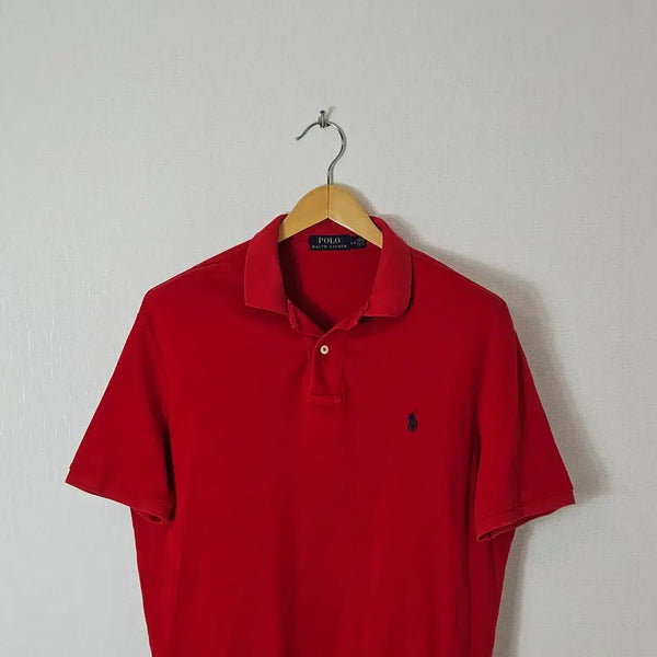 [BUNJANG] Polo Ralph Lauren Pima Cotton Short Sleeve Polo Shirt Red L / 폴로 랄프로렌 신형 반팔 카라티 피케티 피마코튼 레드 정품 L