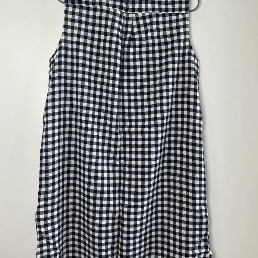 [BUNJANG] Uniqlo Japan Linen Cotton Gingham Sleeveless Dress - Size L / [우수컨디션] 유니클로 재팬 리넨 코튼 민소매 원피스 L
