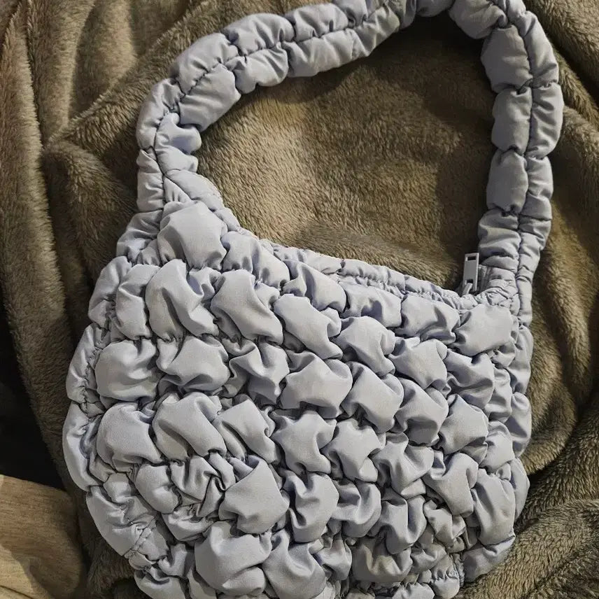 [BUNJANG] COS Quilted Shoulder Bag Mini Blue / 코스 가방 퀄티드 숄더백 미니 블루