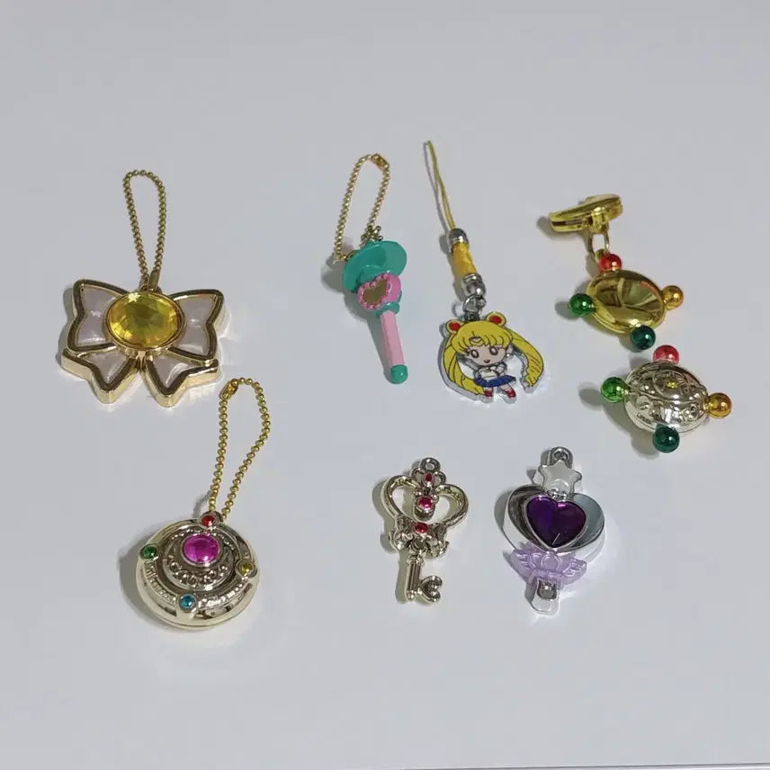 [BUNJANG] Sailor Moon Gacha Charm Keychain Goods Set / 세일러문 가챠 참 키링 굿즈 세트
