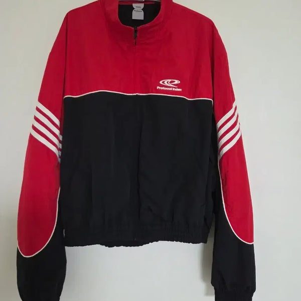 [BUNJANG] Protocol Index Sport Track Jacket Red / 프로토콜 인덱스 스포츠 트랙 자켓 레드