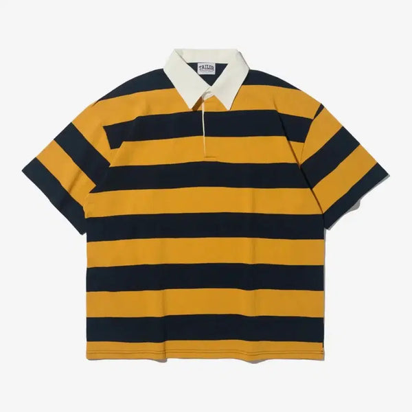 [BUNJANG] Taylor Studio Striped Rugby T-Shirt / 스트라이프 럭비 티셔츠 김하온 꿀벌티