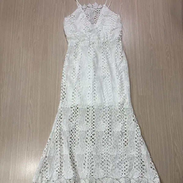 [BUNJANG] Lace Wedding Dress - Size 55 / 스몰웨딩 셀프웨딩 레이스 드레스 원피스 55