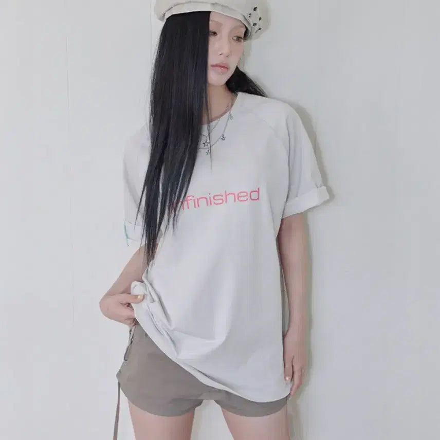 [BUNJANG] SAILFREY Star Mesh Raglan Tee - Pale Grey / 사일프레이 Star Mesh Raglan Tee / Pale Grey