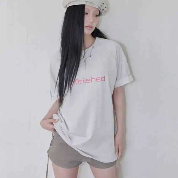 [BUNJANG] SAILFREY Star Mesh Raglan Tee - Pale Grey / 사일프레이 Star Mesh Raglan Tee / Pale Grey