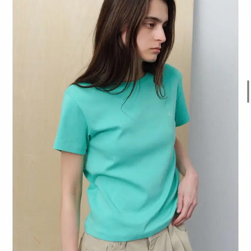 [BUNJANG] Leba All-Day Rib Short Sleeve Florida Mint T-Shirt / 르바 all-day rib 반팔 플로리다 민트
