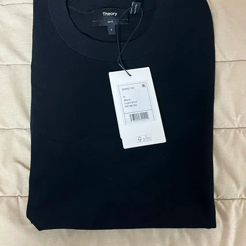 [BUNJANG] Theory Golis Round Tee Black S / [새상품 국내판]띠어리 고리스 라운드티 블랙 S