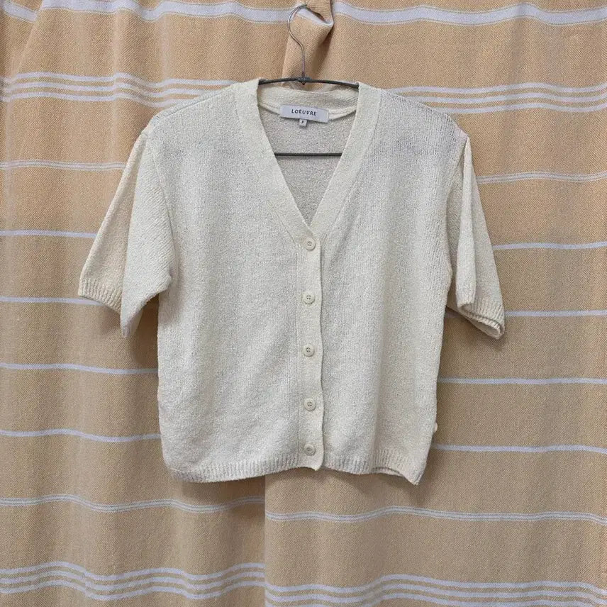 [BUNJANG] LOEUVRE Ivory Knit Cardigan (Free Size) / LOEUVRE 아이보리 니트 가디건 F