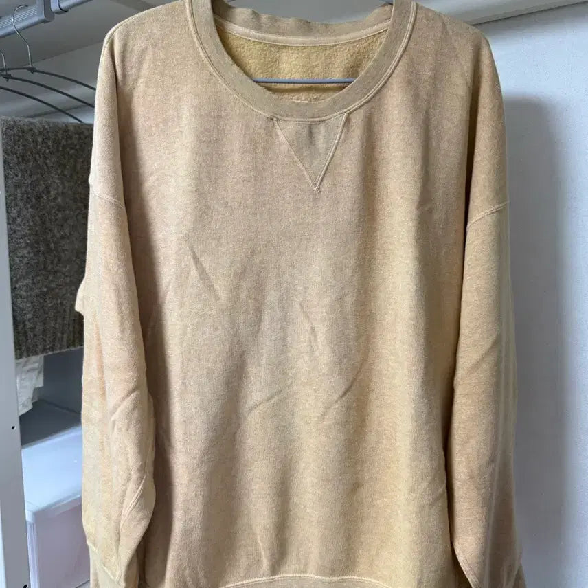 [BUNJANG] Bizbeam Sweatshirt Beige / 비즈빔 맨투맨