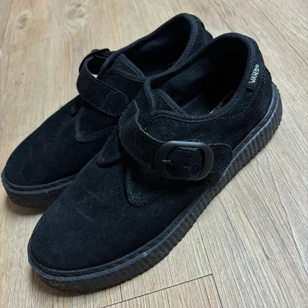[BUNJANG] Vans Black Buckle Suede Sneakers Shoes 230 / 반스 블랙 버클 스웨이드 스니커즈 단화 230