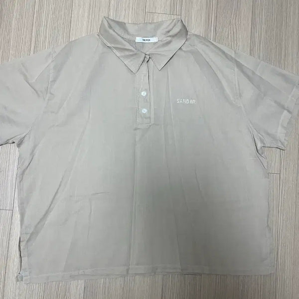 [BUNJANG] Beige Short-Sleeve Polo T-Shirt / 카라티