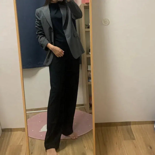 [BUNJANG] Giordano Gray Blazer Jacket Size S / 지오다노 그레이 블레이저 자켓 S
