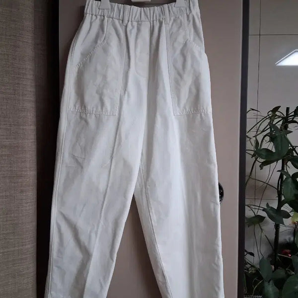 [BUNJANG] forte forte White Wide Leg Pants / 포르테포르테 화이트 배기팬츠