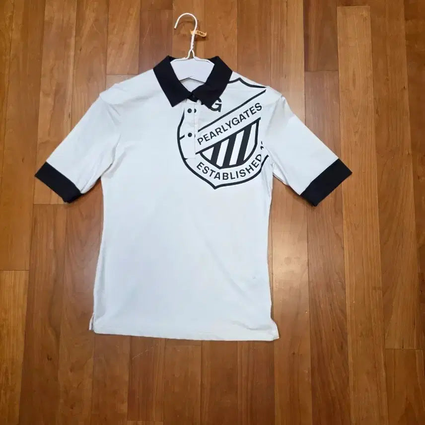 [BUNJANG] Pargates Women's Color-Blocked Logo Cooling T-Shirt / 파리게이츠 여성 카라배색 로고냉감티셔츠0(55~55반)