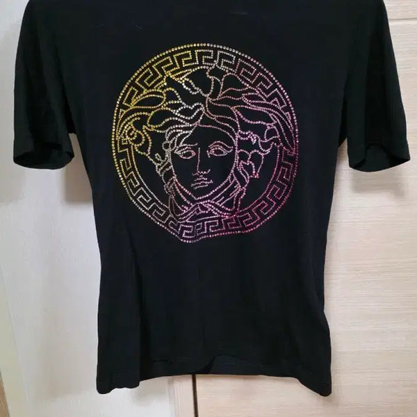 [BUNJANG] Versace Medusa Logo Short Sleeve T-Shirt Black / 베르사체 메두사 로고 반팔 티셔츠 블랙