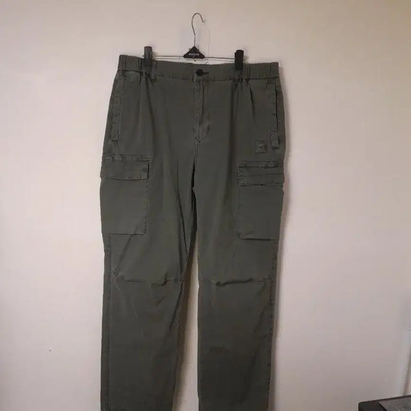 [BUNJANG] Mandarin Duck 24SS Banding Cargo Pants Khaki Green Size 85/32"-34" / 24SS 만다리나덕 밴딩카고 팬츠 85/32"~34"