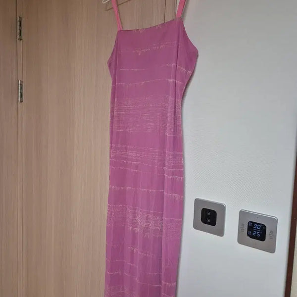 [BUNJANG] Pink Sleeveless Long Dress Size 66 / 핑크색 나시 원피스 66