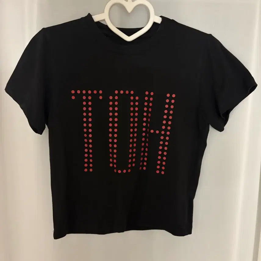 [BUNJANG] TOH Crop T-Shirt Black / [TOH] 티오에이치 크롭 반팔티 블랙