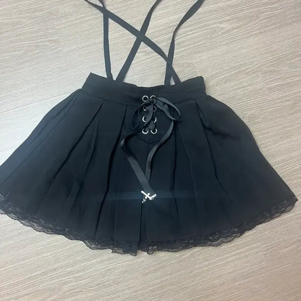 [BUNJANG] Mars "Jirai Kei" Lace Skirt Dress / Mars 지뢰계 레이스치마