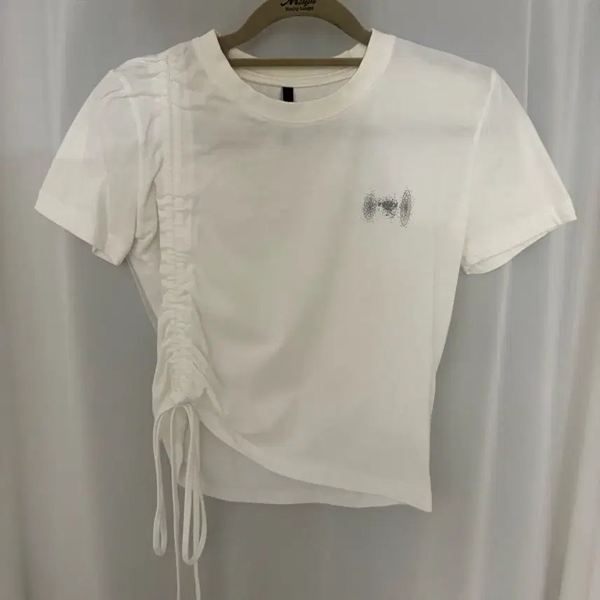 [BUNJANG] Flare Up Shirring Short Sleeve T-Shirt / [Flare up] 플레어업 셔링 반팔티