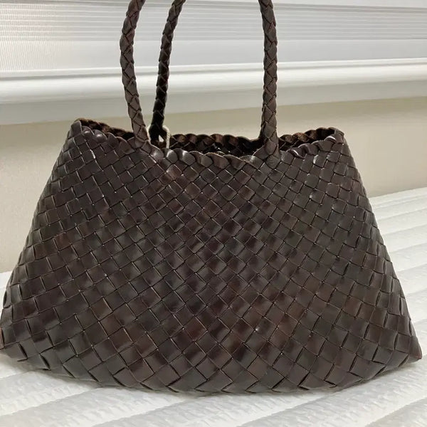 [BUNJANG] Santa Croce Small Dark Brown Bag with Inner Bag / 산타크로체 스몰 다크브라운 + 이너백