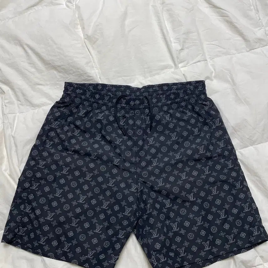 [BUNJANG] Louis Vuitton Monogram Pattern Shorts Black / 루이비통 모노그램 패턴 반바지 블랙