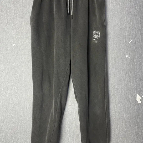 [BUNJANG] Stussy Nike Collaboration Sweatpants Black / [FREE] 스투시 나이키콜라보 스웻팬츠 블랙