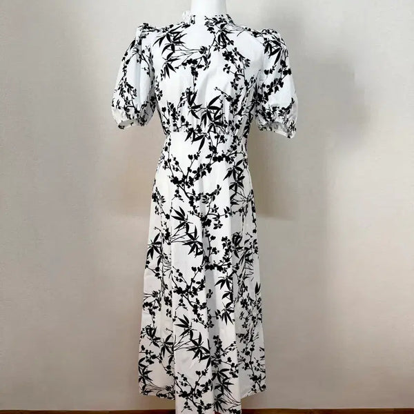 [BUNJANG] Zara Backless Flower Pattern Dress / 자라 백리스 플라워패턴 원피스