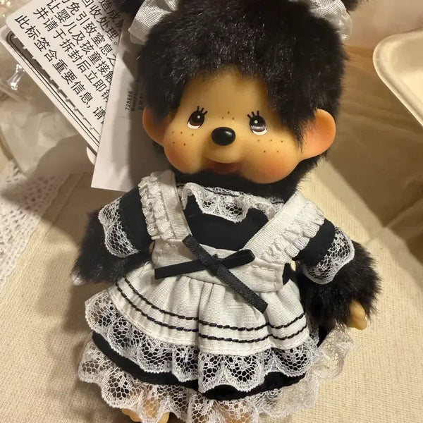 [BUNJANG] Monchhichi Hong Kong Black Dress Maid Keychain New / 몬치치 홍콩 블랙 드레스(메이드) 키링 새제품
