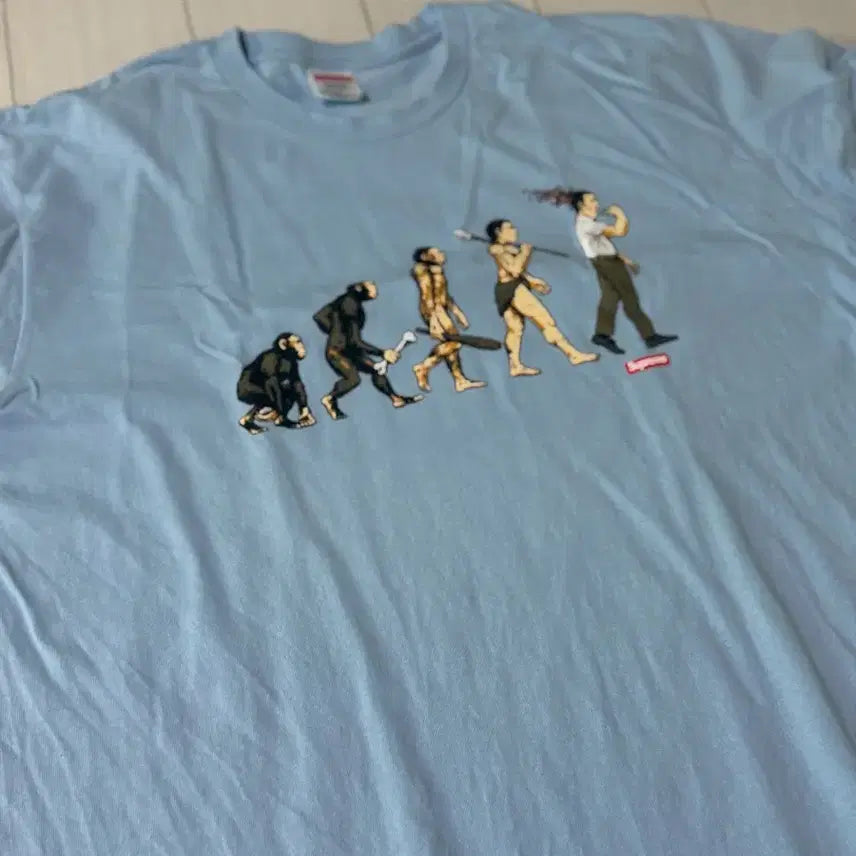 [BUNJANG] Supreme 26ss T-Shirt XL Powder Blue / 슈프림 26ss 티셔츠 xl